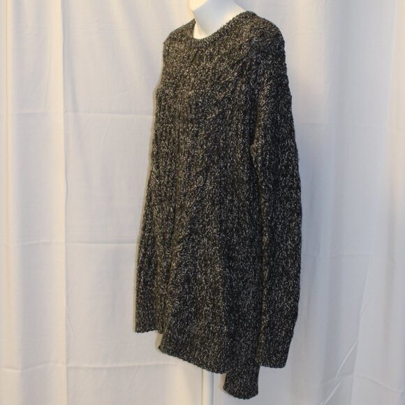 Isabel Maternity Women’s Grey Cable Knit Long Sleeve Sweater Size Medium - Picture 7 of 14